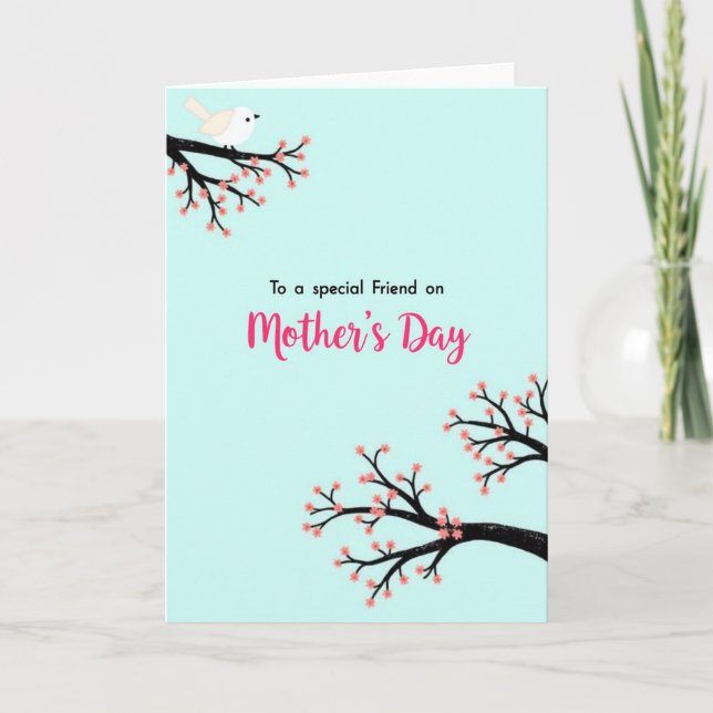 Charming Mothers Day Branch Card (Front)