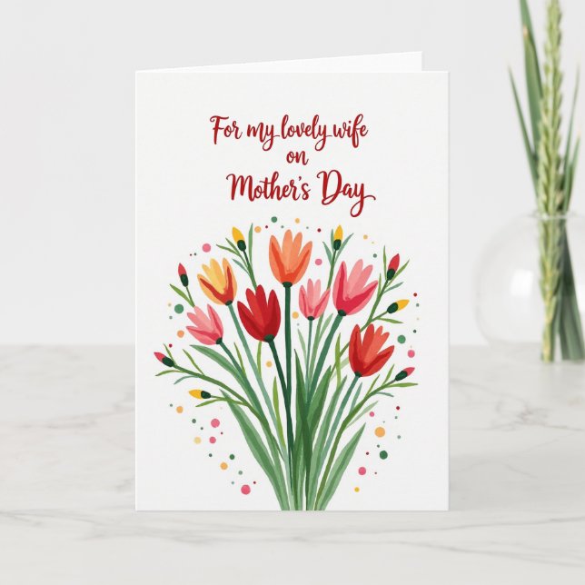 Charming Mothers Day Confetti Card (Front)