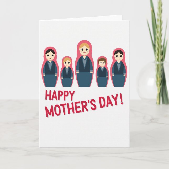 Charming Mothers Day Family Card (Front)