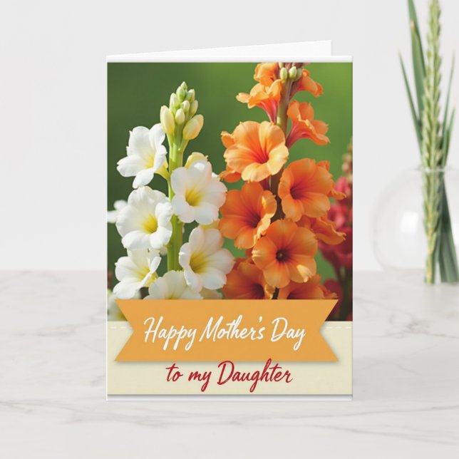 Charming Mothers Day Flowers Card (Front)