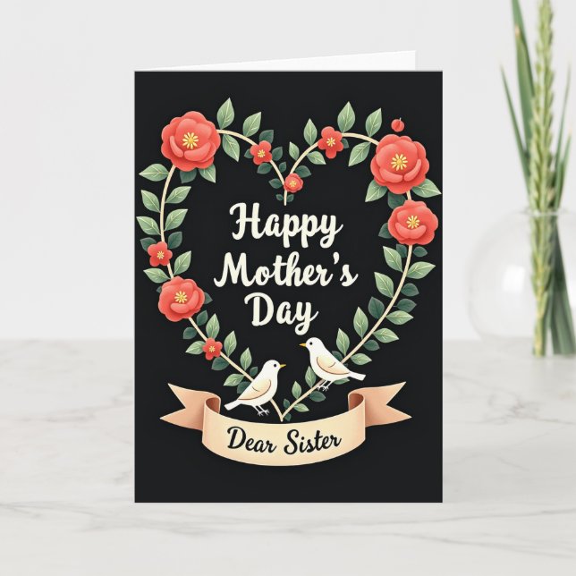 Charming Mothers Day Foliage Card (Front)
