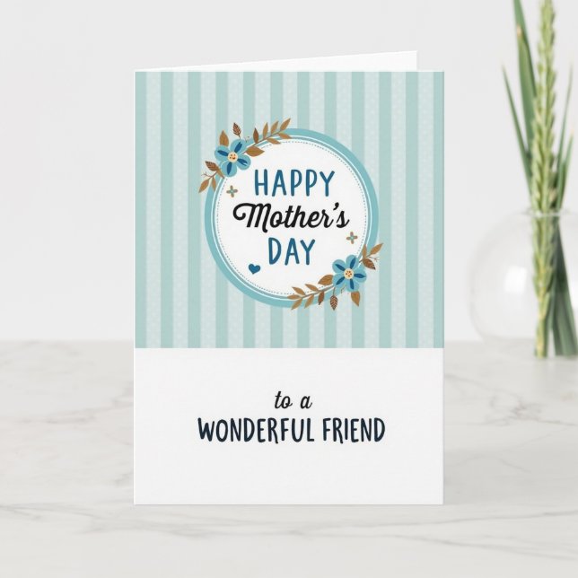 Charming Mothers Day Friend Card (Front)