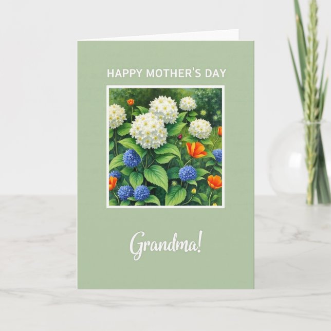 Charming Mothers Day Grandma Card (Front)