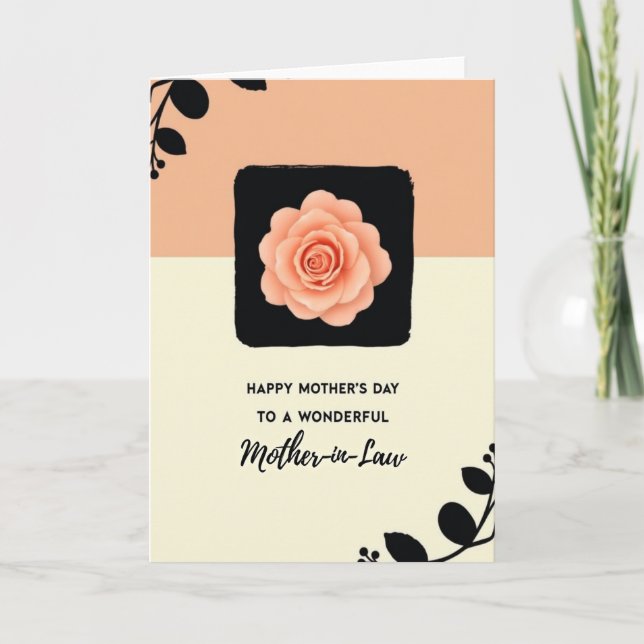 Charming Mothers Day Graphic Card (Front)