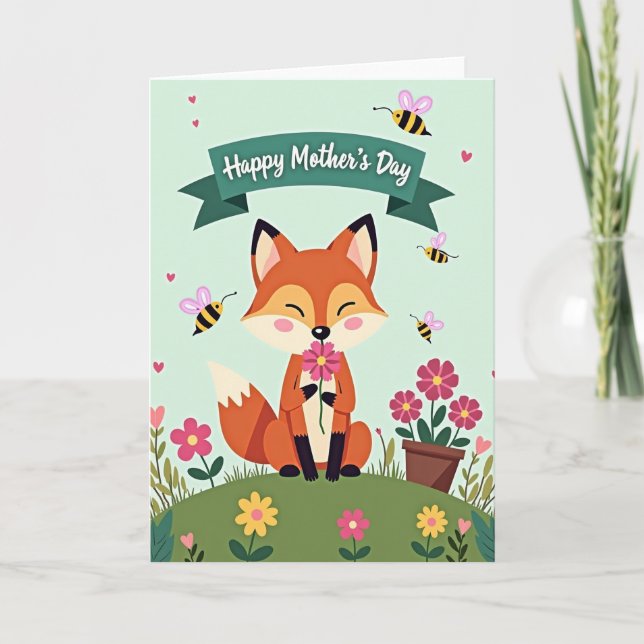 Charming Mothers Day Scene Card (Front)
