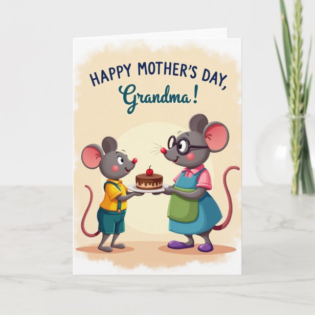 Charming Mothers Day Treat Card (Front)