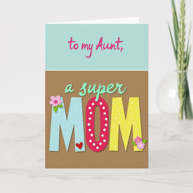 Charming Mothers Day Type Card (Front)