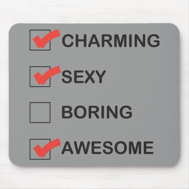 Charming Mouse Pad (Front)