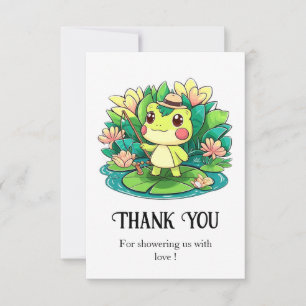 Charming Mystical Frog Baby Shower Thank You Card