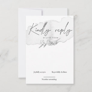 Charming Nature Vertical RSVP Card