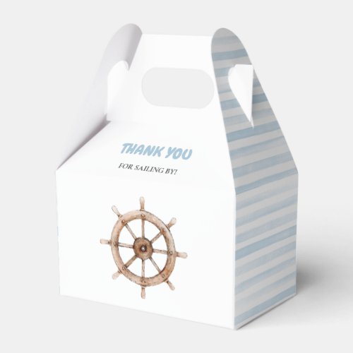 Charming Nautical Birthday Favor Boxes