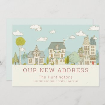 Charming New Home Moving Announcement by mistyqe at Zazzle