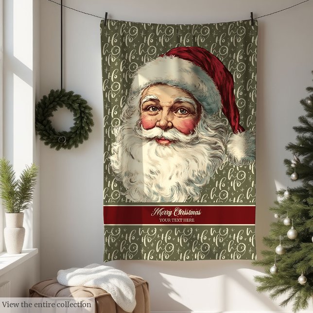 Charming Old Time Santa Blanket for Cozy Homes (Charming Old Time Santa Blanket for Cozy Homes)