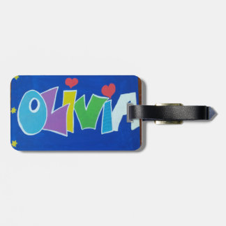 Charming Olivia Luggage Tag