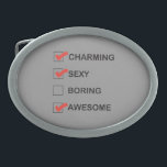 Charming Oval Belt Buckle<br><div class="desc">© Lonely Island Technologies.</div>