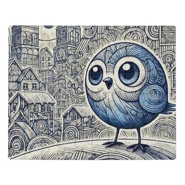 Charming Owl Jigsaw Puzzle (Puzzle Horizontal)