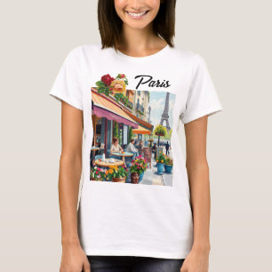 Charming Paris Cafe Scenic T-Shirt