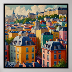 Charming Paris City Poster