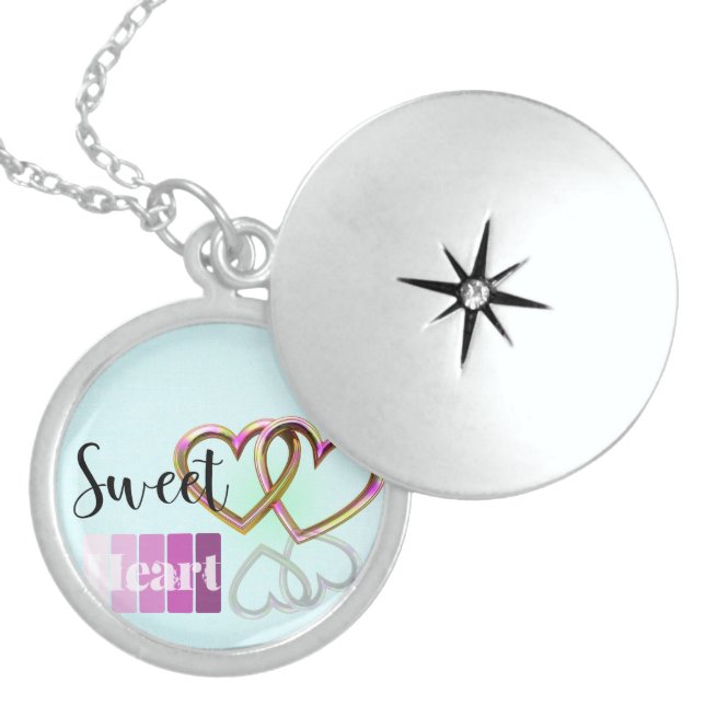 Charming Pastel Sweet-Heart Necklace (Front)