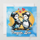 Charming Penguin Couple (Back)