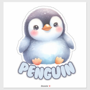 Charming Penguin - Nursery  Sticker