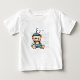 Charming Personalized Bear Baby T-Shirt