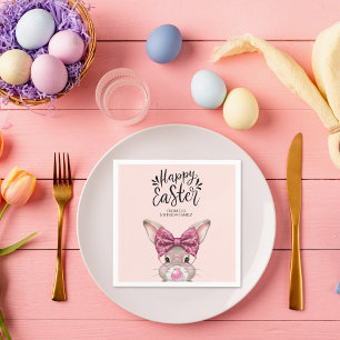 Charming Personalized Easter Napkins