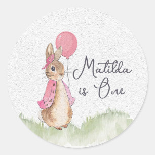 Charming Personalized Flopsy Bunny Stickers