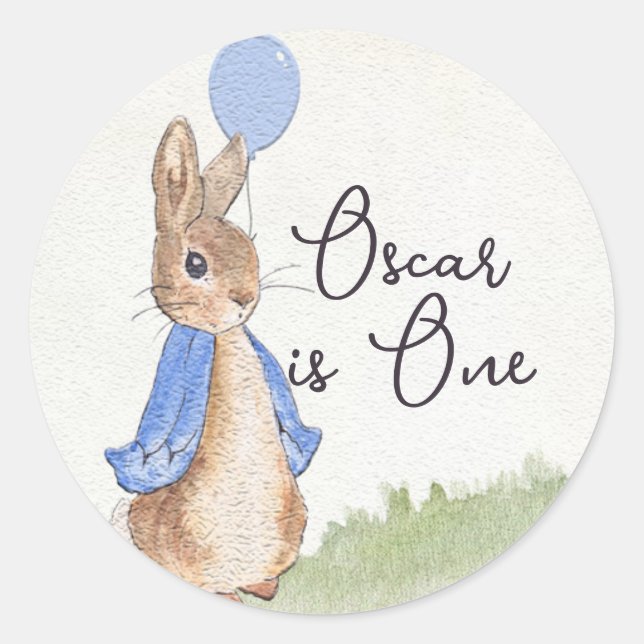 Charming Personalized Peter Rabbit Stickers (Front)