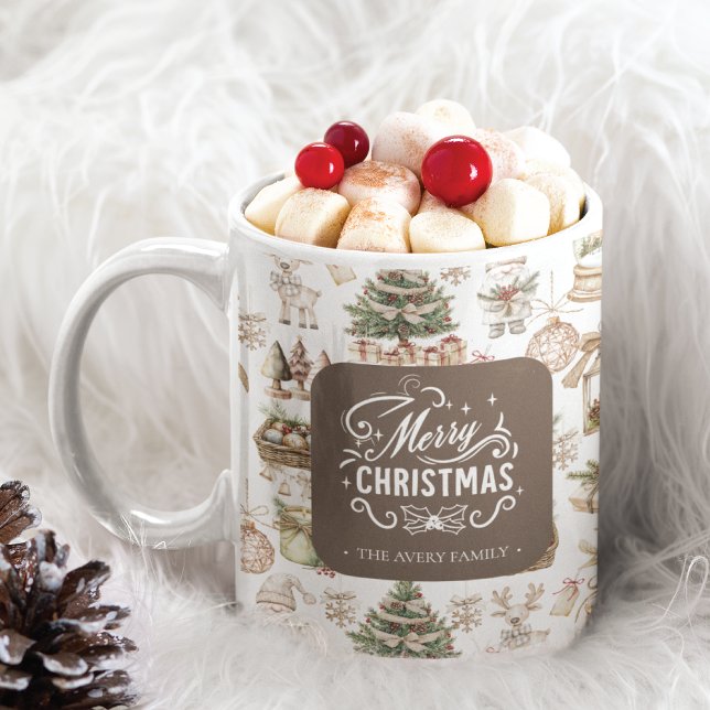 Charming Personalized Winter Scene Coffee Mug (Creator Uploaded)