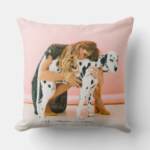 Charming Pet Lover Custom Photo Throw Pillow