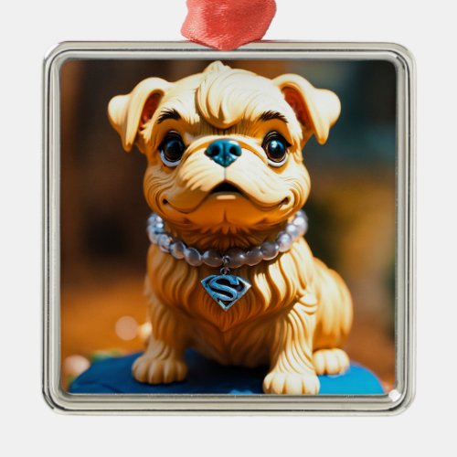 Charming Pet Ornaments Metal Ornament