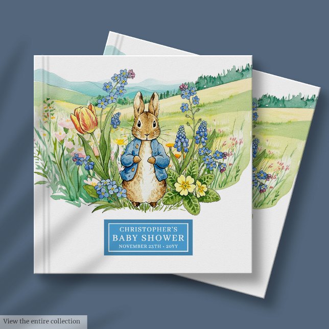 Charming Peter Rabbit Baby Shower Guest Book Boy (Charming Peter Rabbit Baby Shower Guest Book Boy)