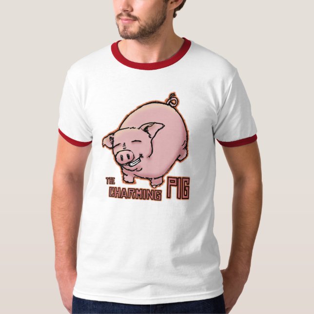 Charming Pig Ringer Shirt (Front)