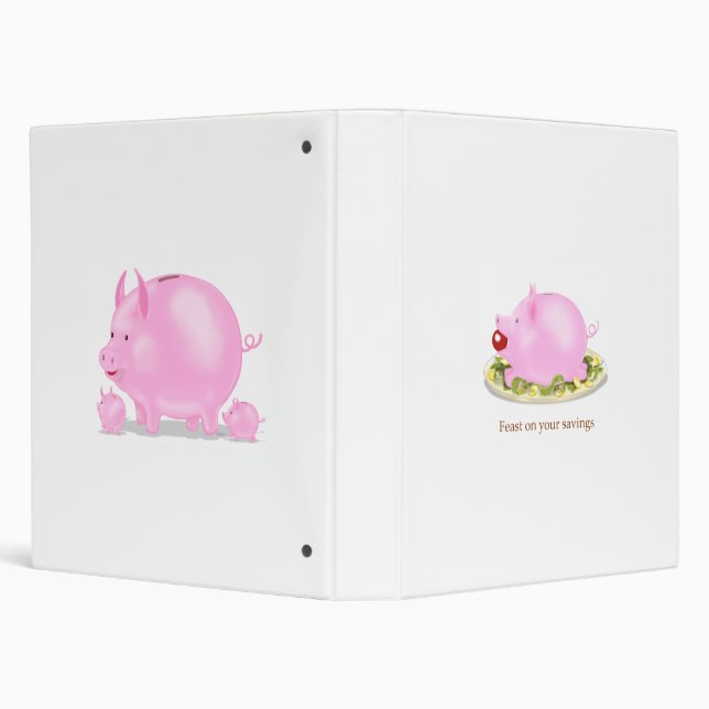 Charming Piggy Banks Binder (Background)