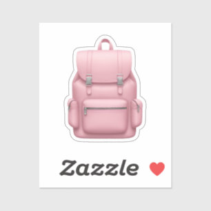Charming Pink Backpack Emoji Sticker
