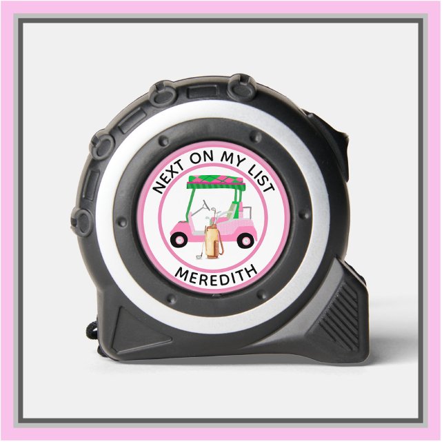  Charming Pink Golf Theme Name Tape Measure (Creator Uploaded)