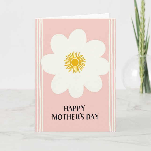 Charming Pink Mothers Day Card (Front)