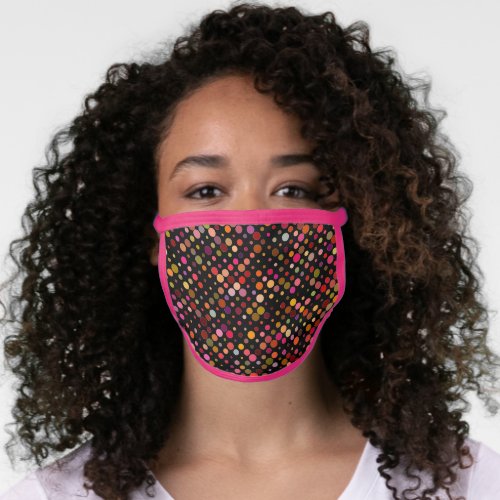 Charming Pink  Trim Face Mask