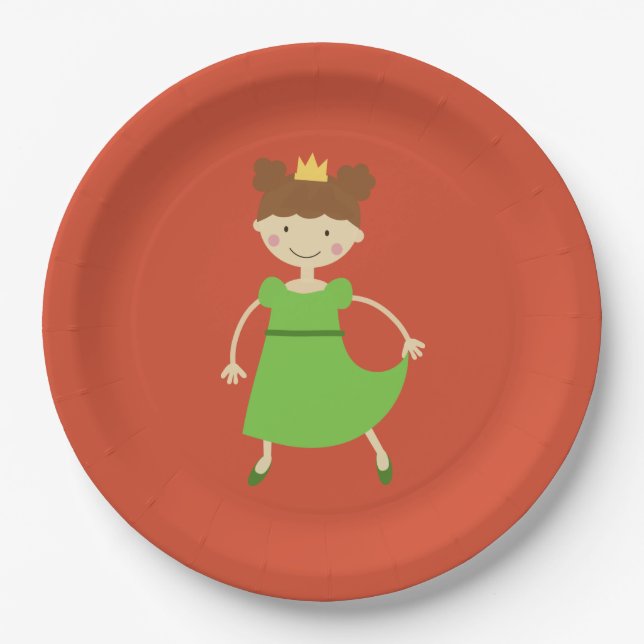 Charming Princess Paper Plates (Front)