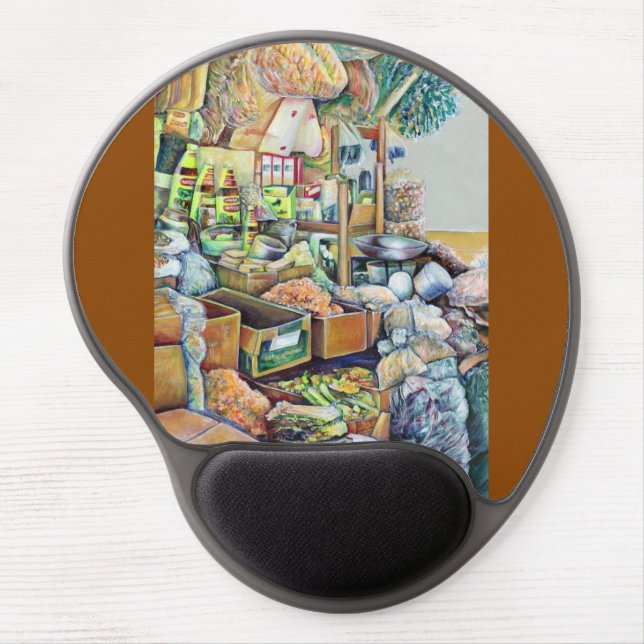 Charming Promises of a fine Tekka Centre, Singapor Gel Mouse Pad (Front)