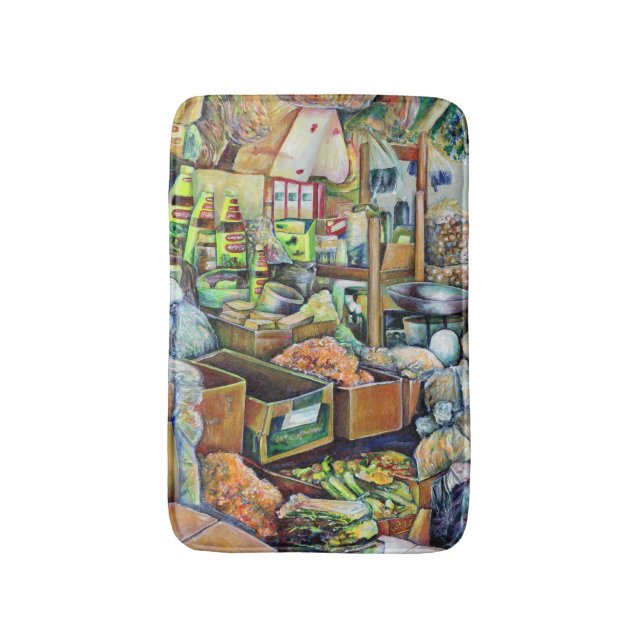 Charming Promises of a Fine Tekka Centre Singapore Bathroom Mat (Front Vertical)