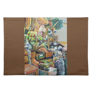 Charming Promises of a Fine Tekka Centre Singapore Cloth Placemat