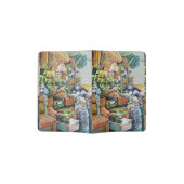 Charming Promises of a Fine Tekka Centre Singapore Passport Holder (Opened)