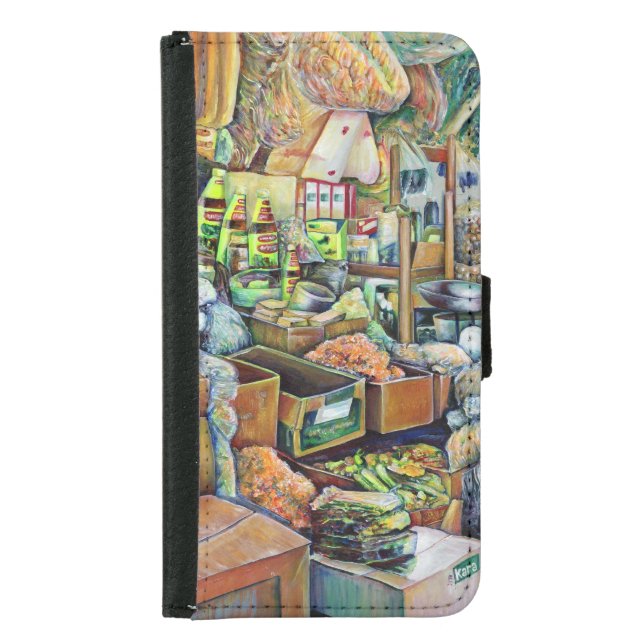 Charming Promises of a Fine Tekka Centre Singapore Samsung Galaxy Wallet Case (Front)
