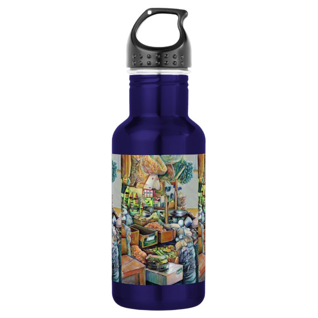 Charming Promises of a Fine Tekka Centre Singapore Water Bottle (Front)