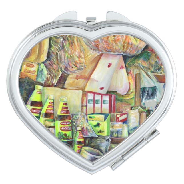 Charming Promises of fine Tekka Centre, Singapore Vanity Mirror (Front)