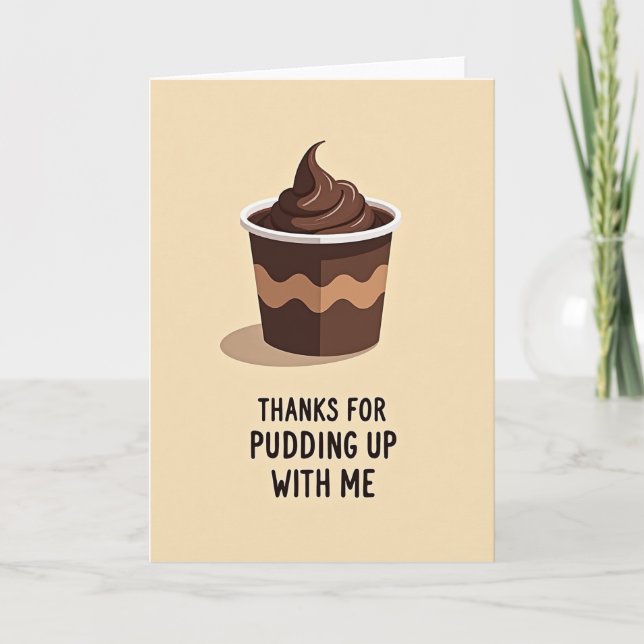 Charming Pudding Mothers Day Card (Front)