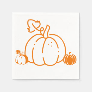 charming pumpkin design napkins