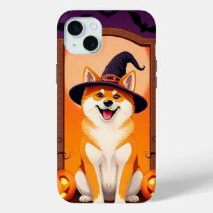 Charming Pumpkin Pup Mood 🎃🐾 Cozy Halloween iPhone 15 Plus Case